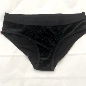 Victoria's Secret Black Hip Hugger sparkly Panties